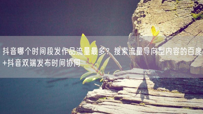 抖音哪个时间段发作品流量最多？搜索流量导向型内容的百度+抖音双端发布时间协同