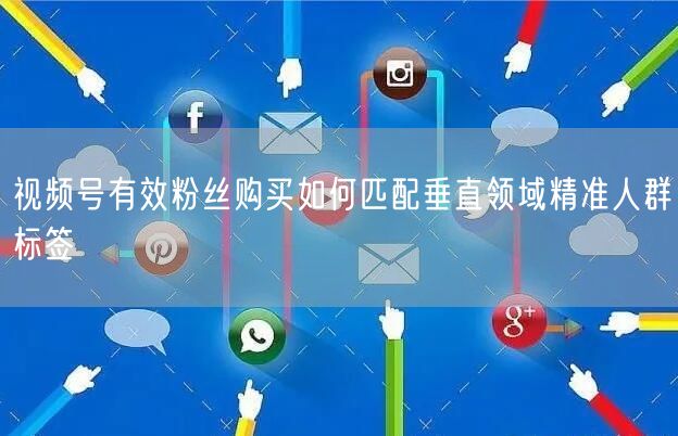 视频号有效粉丝购买如何匹配垂直领域精准人群标签