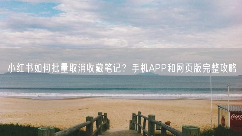 小红书如何批量取消收藏笔记？手机APP和网页版完整攻略