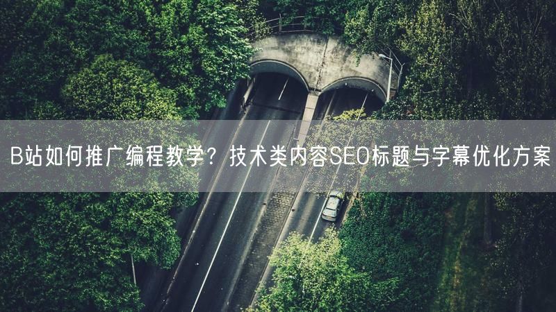 B站如何推广编程教学？技术类内容SEO标题与字幕优化方案