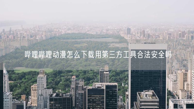 哔哩哔哩动漫怎么下载用第三方工具合法安全吗